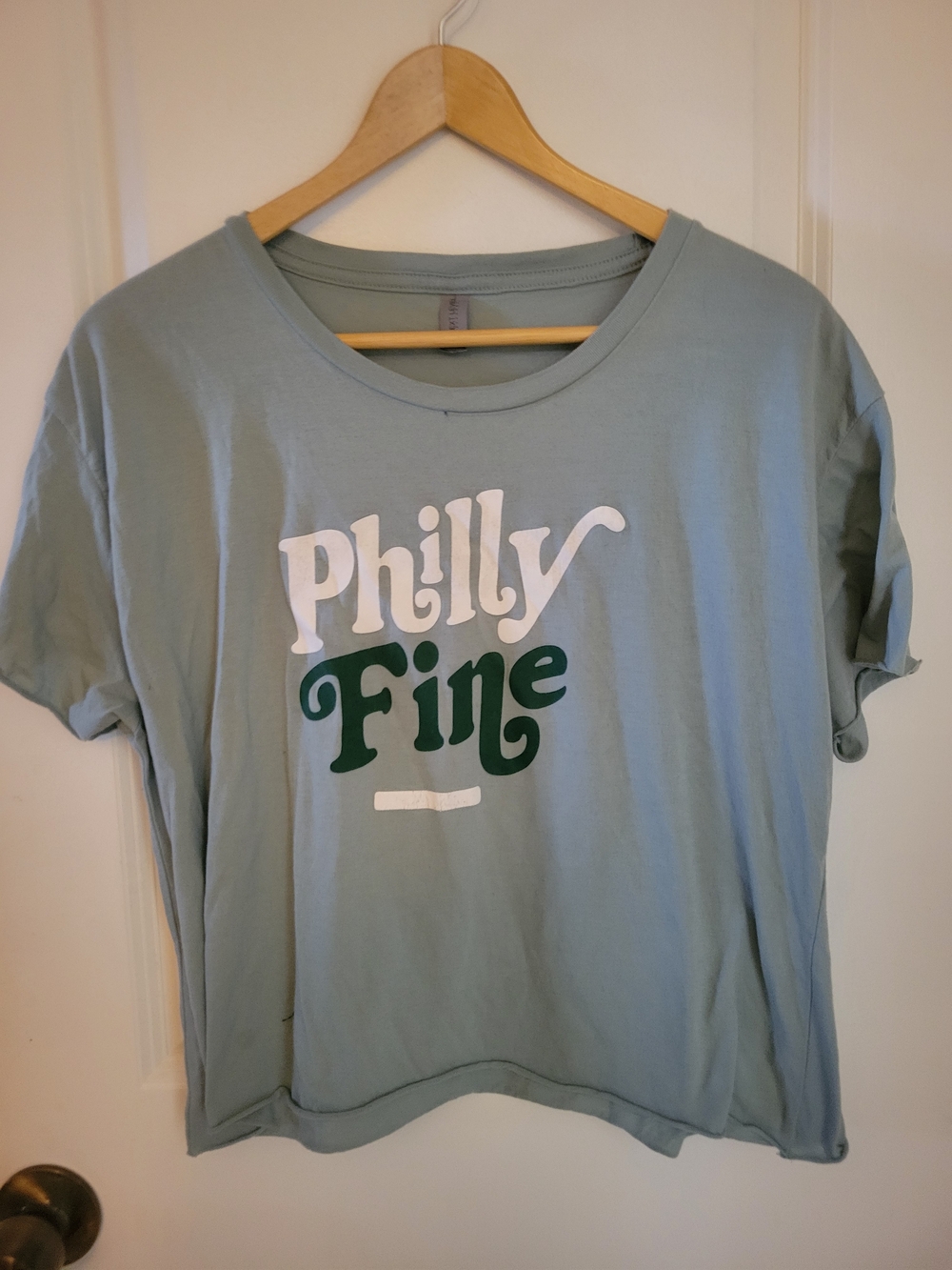 Next Level Apparel Mint Green "Philly Fine" Graphic Tee